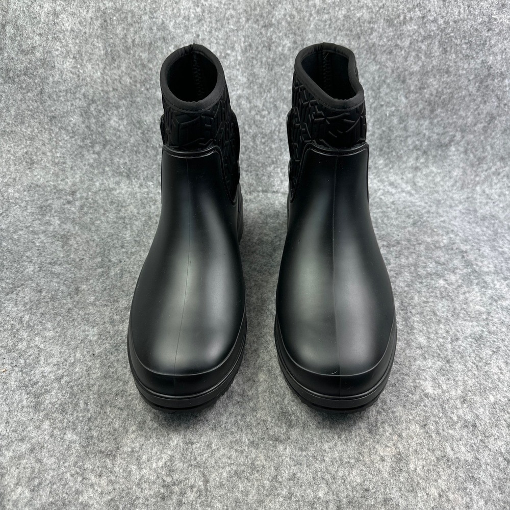 Tommy Hilfiger Benio Black Faux Fur Lined Rain Boots Womens 10M TWBENIO - Picture 2 of 13